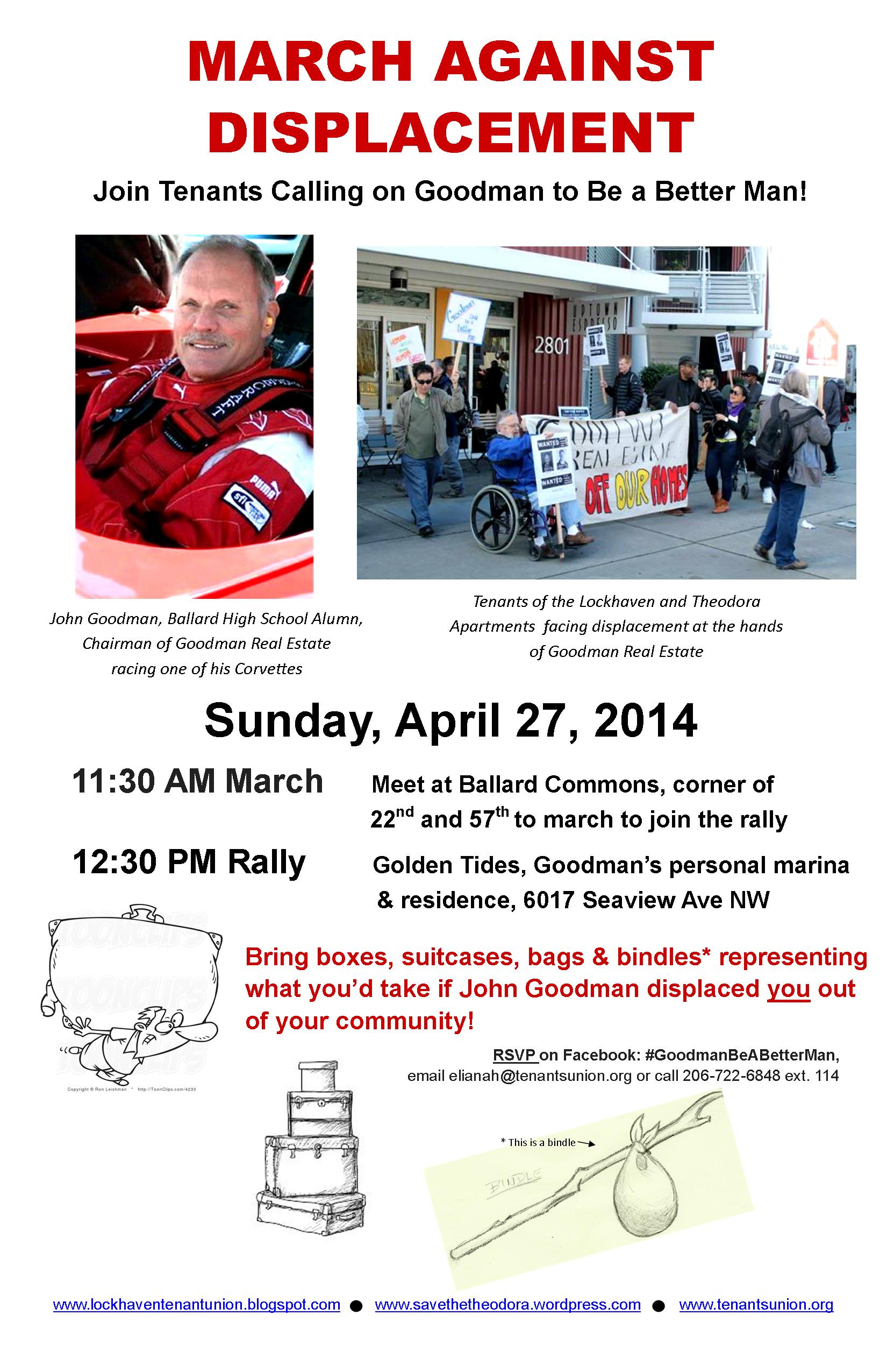 Flyer for march and rally